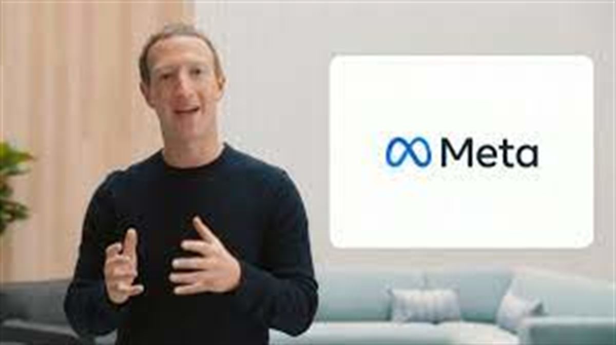 Zuckerberg, konpainiari Meta izena jarri ziola iragartzeko bideoan. 