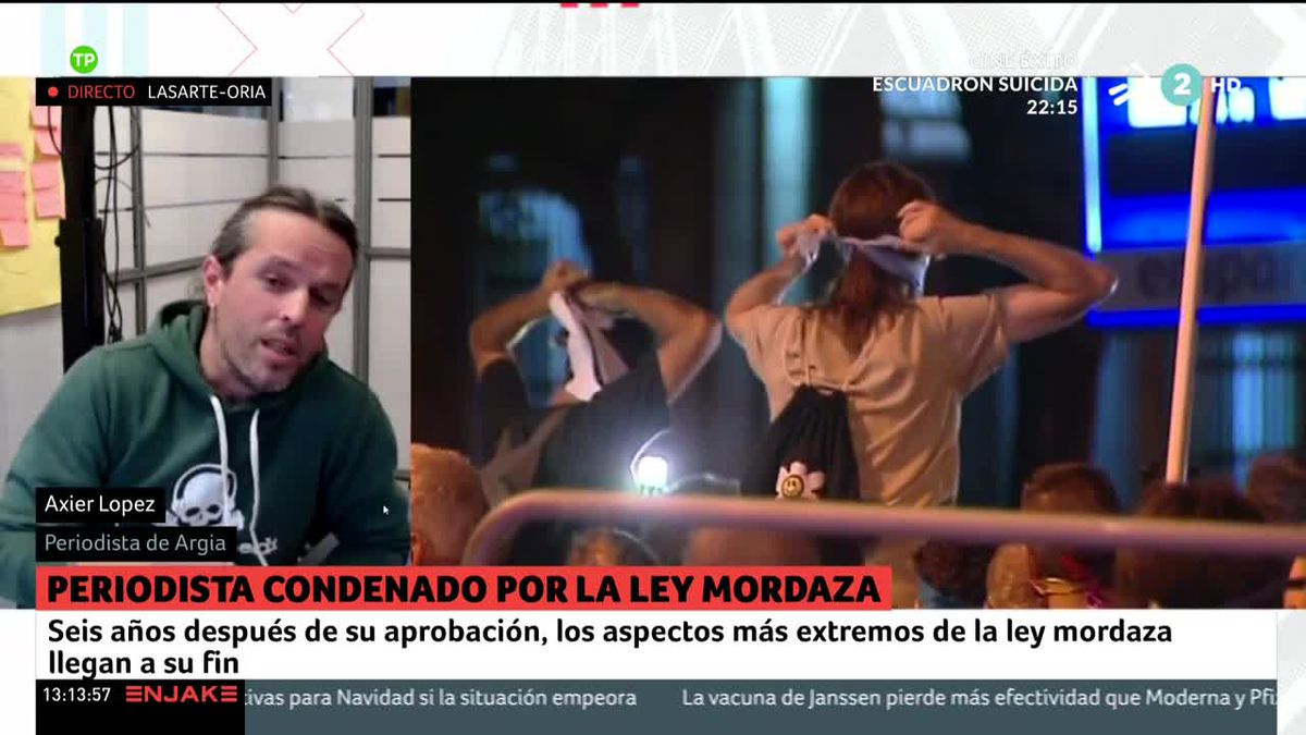 Axier Lopez, periodista de Argia: "La ley mordaza lleva a la autocensura"