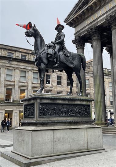 Estatua de Wellington en Glasgow