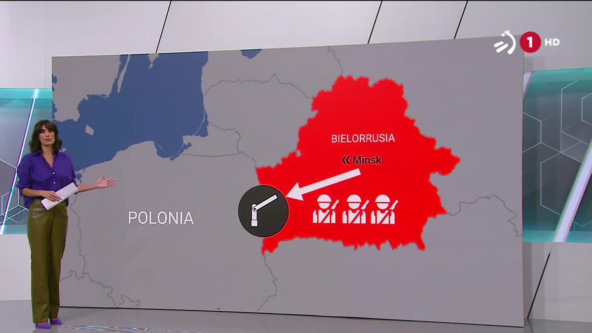 Zer gertatzen ari da Bielorrusia eta Polonia arteko mugan?