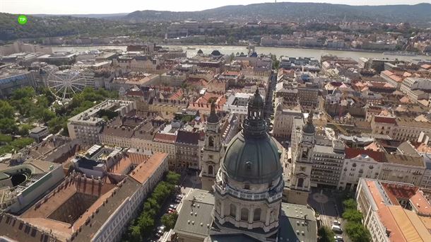 Una vista panorámica de Budapest