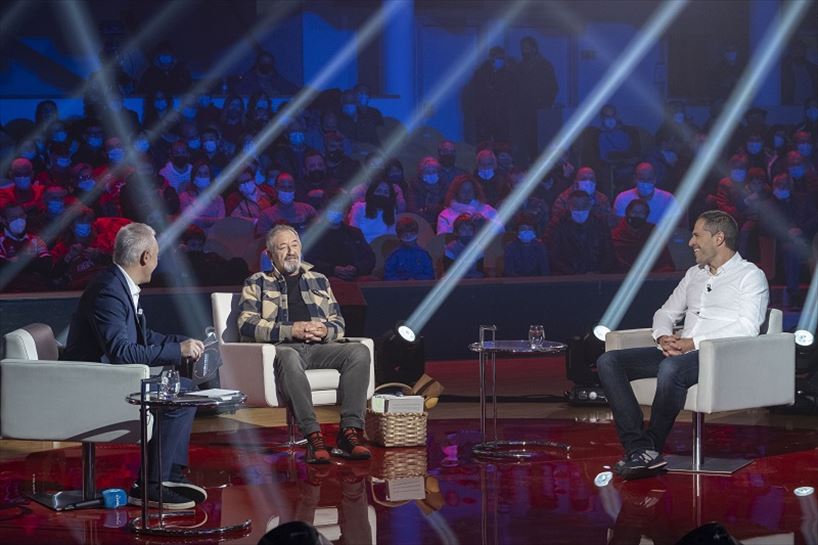 Karlos Arguiñano eta Aimar Olaizola. Argazkia: EITB MEDIA