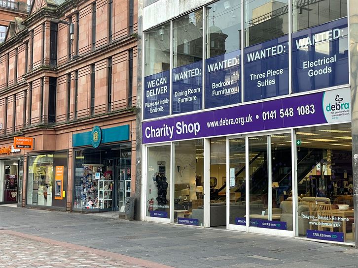 Tienda de ropa de segunda mano en Glasgow