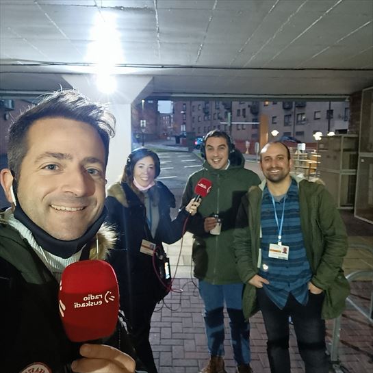 Xabier García Ramsden, María Suárez, Iñaki Esnal e Iñaki Larrañaga
