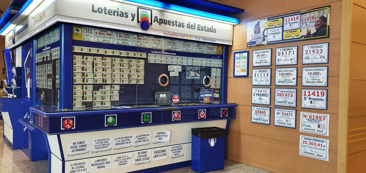En Álava hay 84 administraciones de Lotería