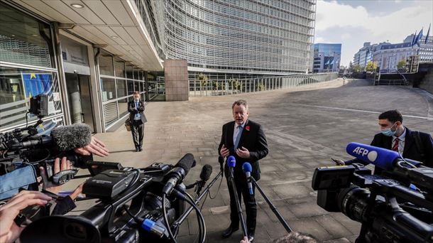 David Frost, representante británico para el Brexit, en Bruselas. Foto: Efe