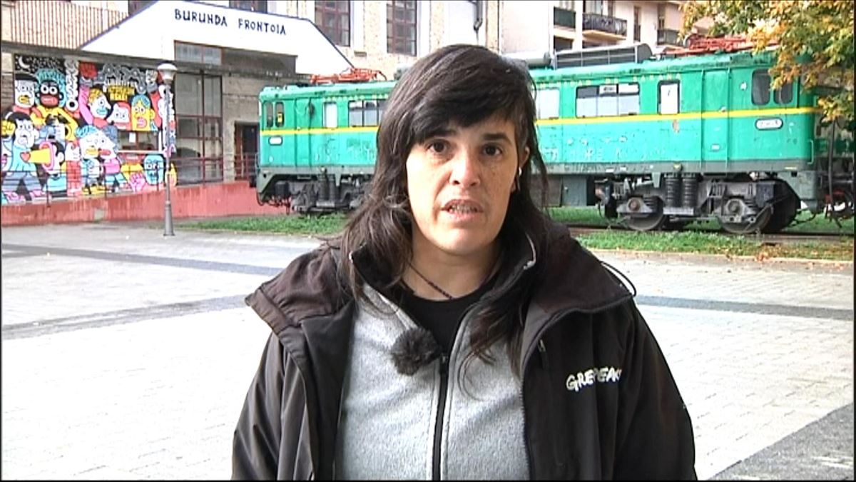 Lorea Flores, coordinadora de Greenpeace de Euskadi y Navarra.