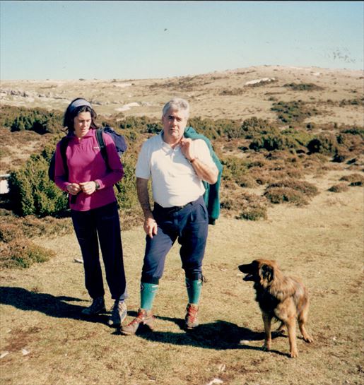 Edurne Pasaban en los Pirineos, en 1987