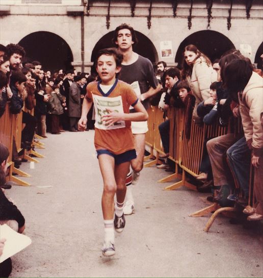 Xabier Euzkitze en Azpeitia, 1979.