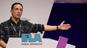 Mitxel Lakuntza, en un congreso anterior de ELA