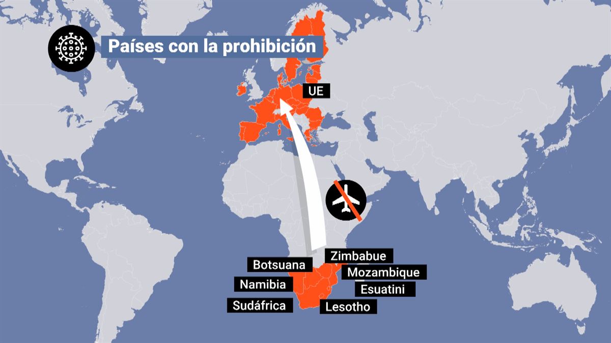 Cancelación de vuelos con siete países africanos. Imagen: EITB Media