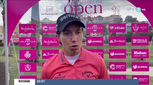 Carlota Ciganda llegará líder a la última jornada del Open de España