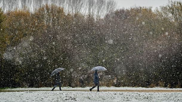 Gasteiz, elurpean, iazko azaroan. 