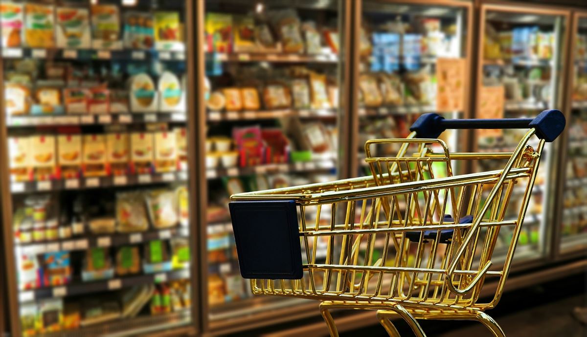 Alimentos en un supermercado. Foto de archivo: Pixabay