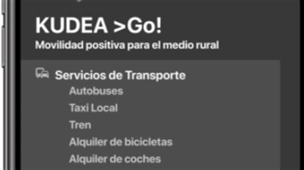 plataforma, movilidad sostenible, app, kudea go!Álava, navarra,rural,