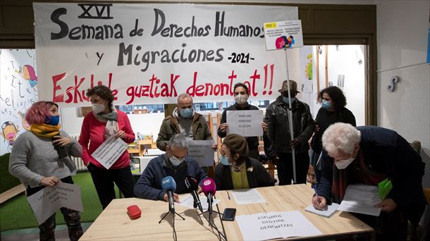 Rueda de prensa en la XVII Semana de los Derechos Humanos. Foto: EFE