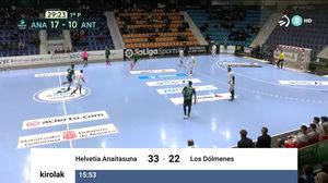 Helvetia Anaitasuna se impuso por 33-22 a Los Dólmenes