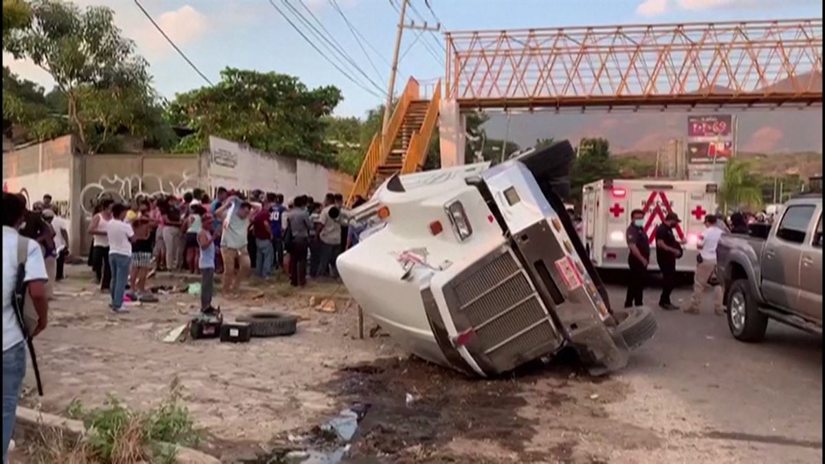 Accidente en México. Imagen: Reuters