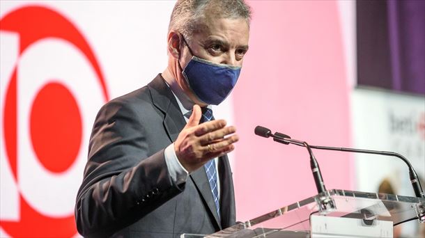 Iñigo Urkullu en el acto de betiON. Foto: EFE