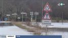 Esperan reabrir las carreteras cortadas por riesgo de inundaciones en Iparralde