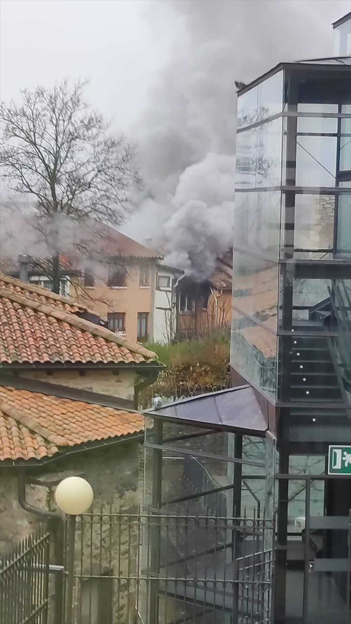 Incendio en el Casco Antiguo de Vitoria-Gasteiz
