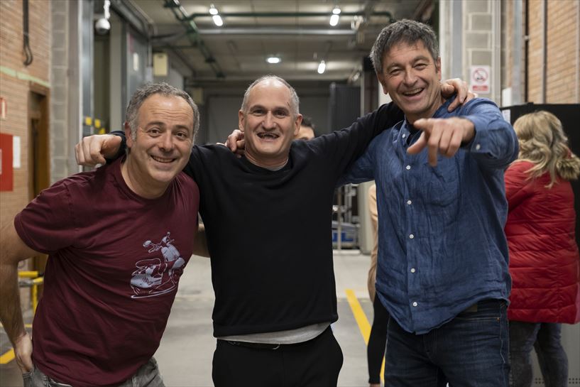 Iker Galarza, Mikel Elizegi eta Anjel Alkain