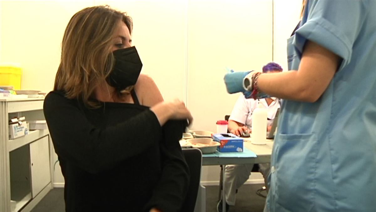 Vacunación en Euskadi. Imagen: EITB Media