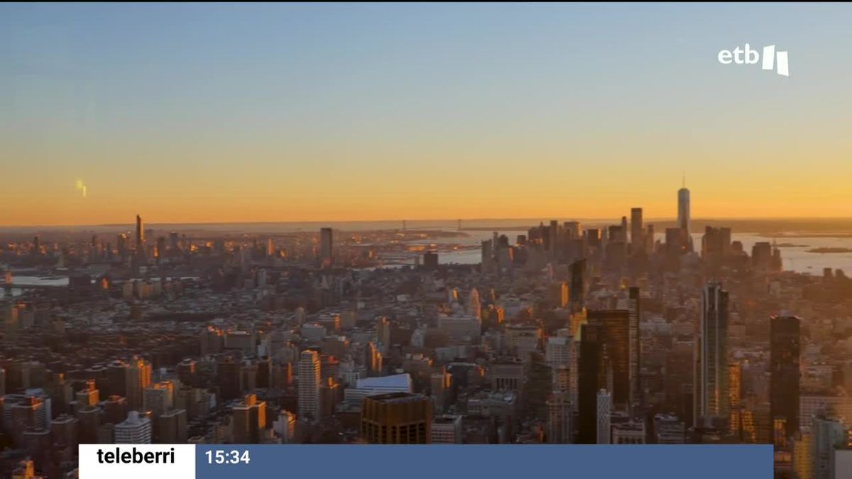 Vistas de Nueva York desde el Summit. Imagen obtenida de un vídeo de EITB Media.