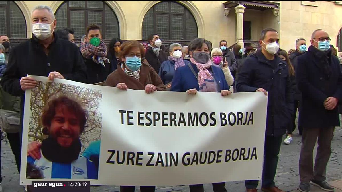 Borja Lazaroren aldeko elkarretaratzea