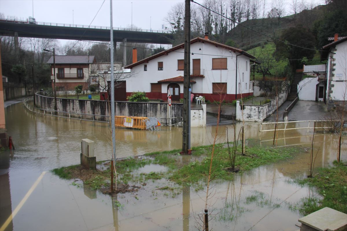Inundaciones en Hernani.