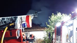 Una persona atendida por inhalación de humo en un incendio en un caserío de Zestoa