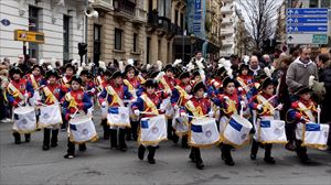 45 konpainia eta 5000 haur Donostiako kaleetan zehar ibiliko dira Sarriegiko martxen doinura