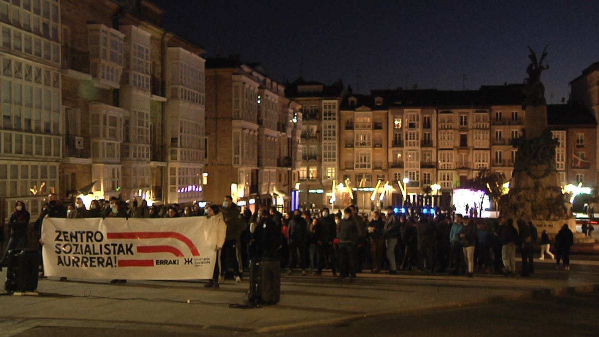 Concentración en Vitoria-Gasteiz. Imagen: EITB Media