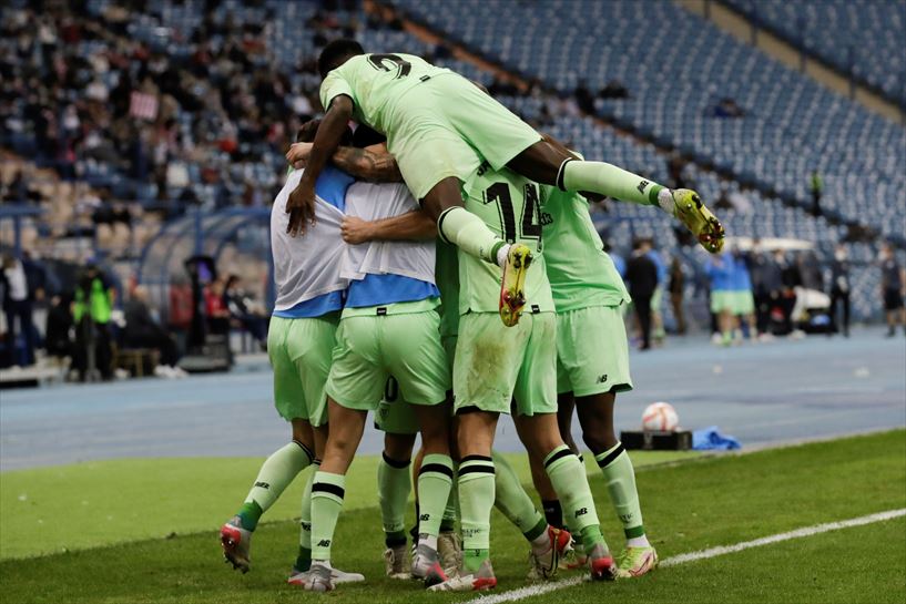 Athleticeko joalariak Nico Williamsen gola ospatzen