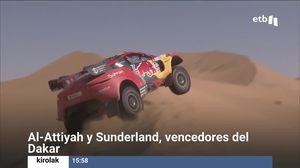 Al-Attiyah gana su cuarto Dakar en coches y Sunderland el segundo en motos
