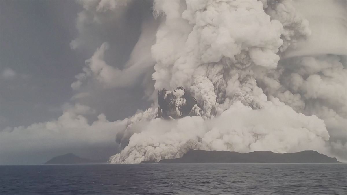 La isla del volcán de Tonga ya no existe