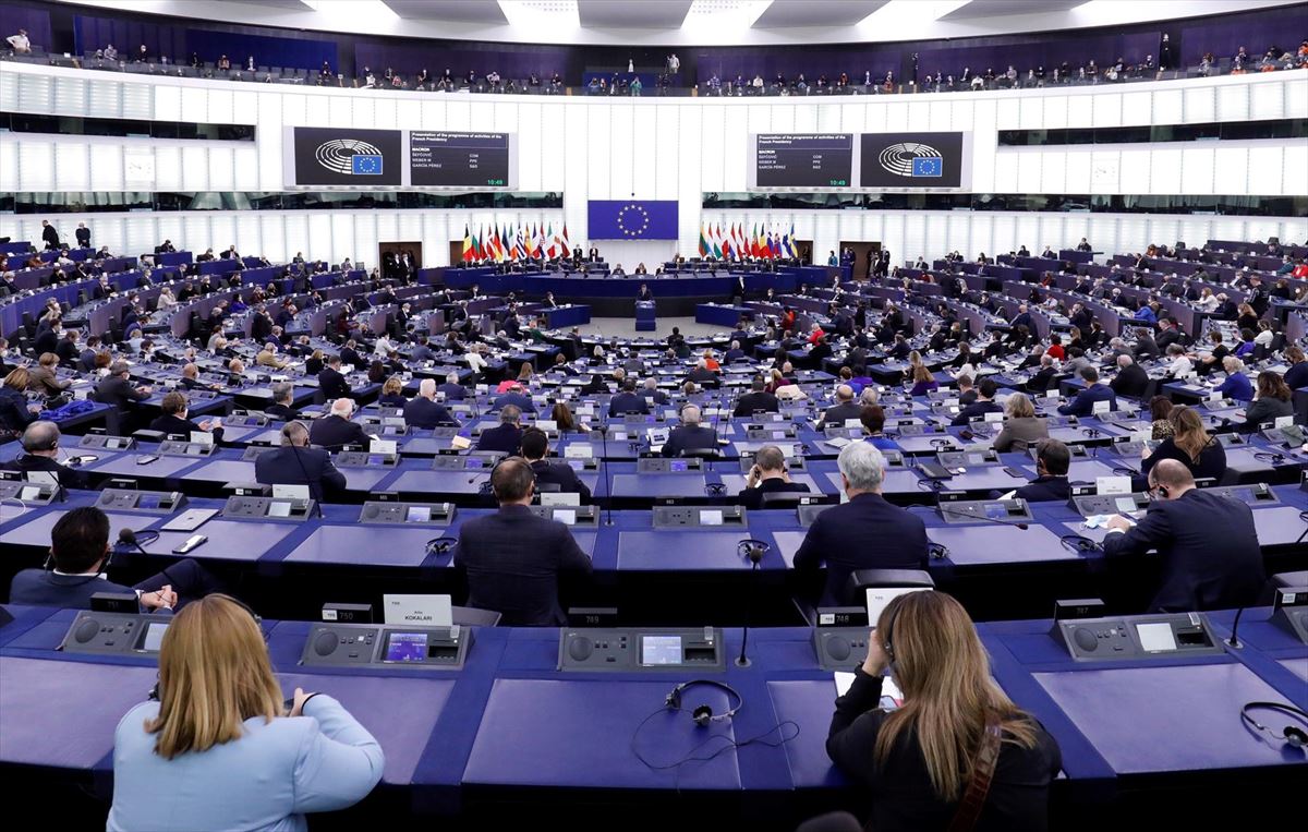 Europako Parlamentua, artxiboko irudi batean. 