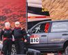 Facundo Vitoria eta Rafael Prieto Saudi Arabiako Dakar-ean Toyota markako autoaren ondoan