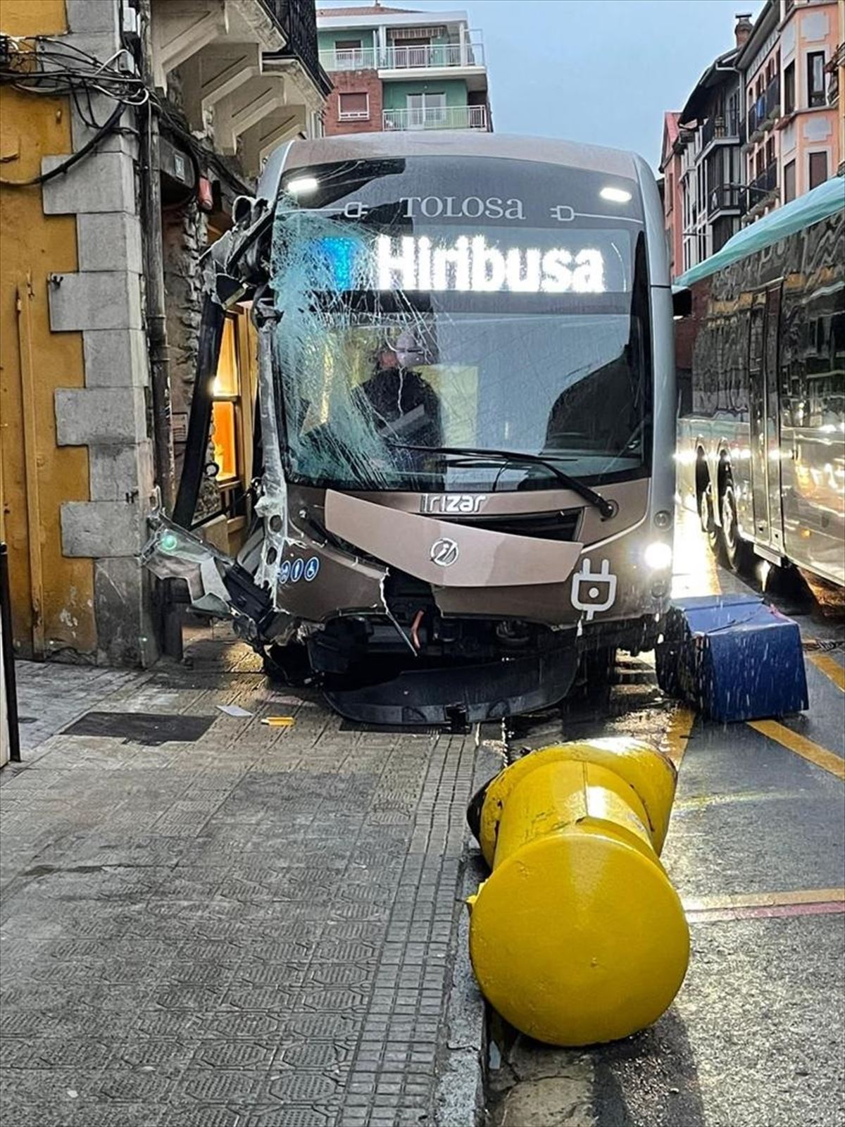 Accidente de autobús en Tolosa