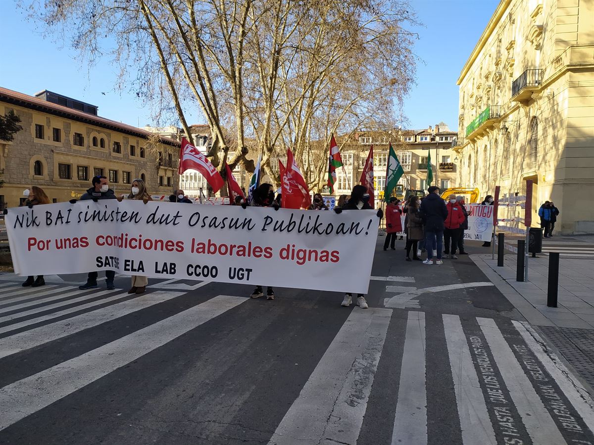 Manifestación de trabajadores y trabajadoras de Atención Primaria en Vitoria-Gasteiz