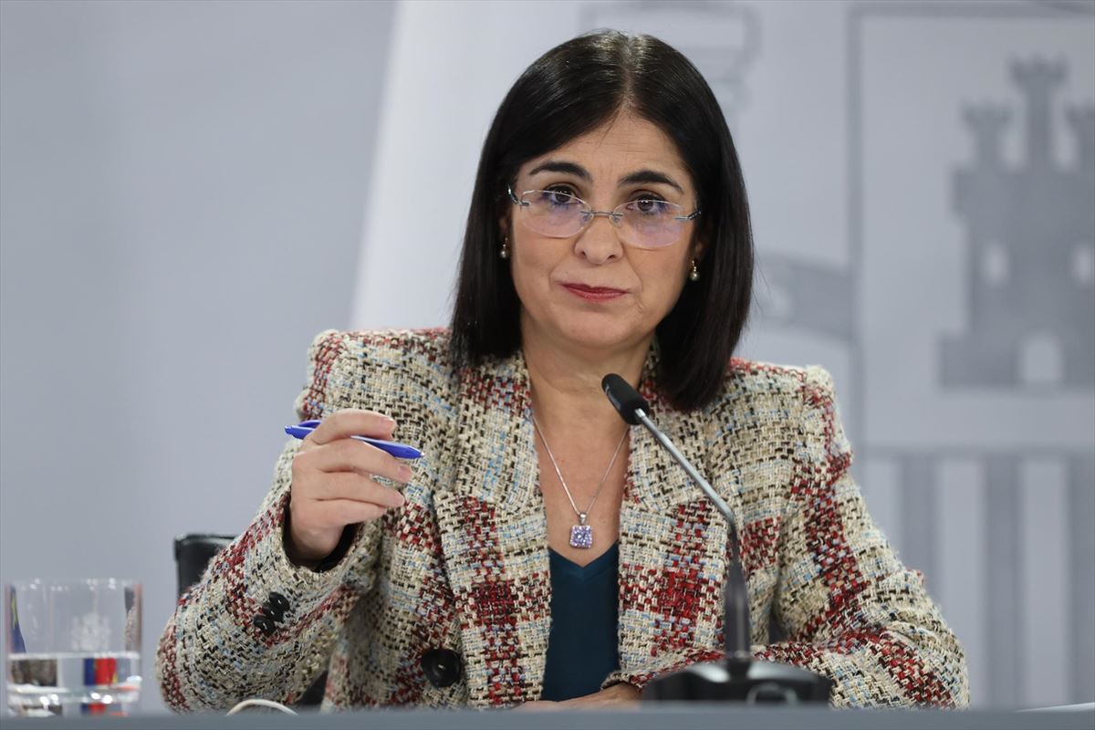 La ministra española de Sanidad, Carolina Darias