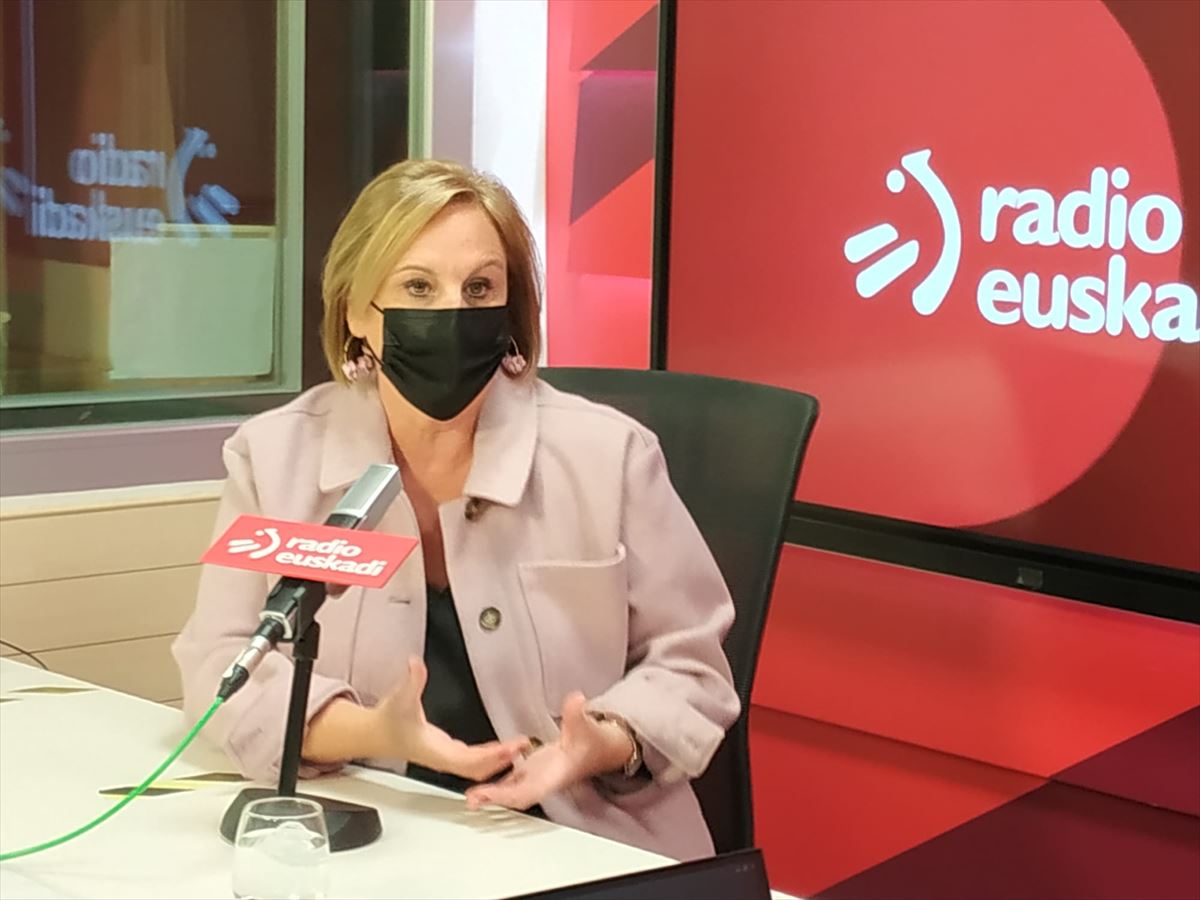 Itxaso Atutxa, gaur, Radio Euskadin. Argazkia: EITB Media. 