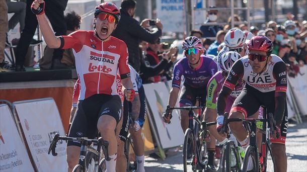 Arnaud De Lie, en imagen de archivo; el belga del Lotto ha obtenido el triunfo. Foto: EFE. 