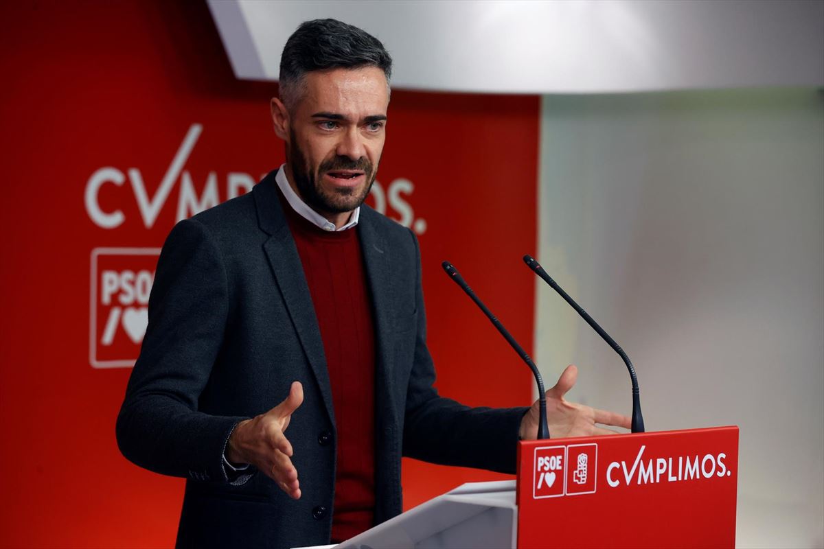 El portavoz del PSOE, Felipe Sicilia. Foto: EFE