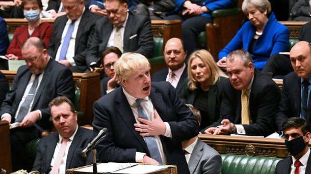 Boris Johnson Erresuma Batuko lehen ministroa Komunen Ganberan. Argazkia: EFE