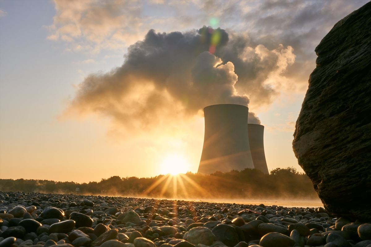 Torre de enfriamiento de una planta de energía nuclear. Foto: Pixabay