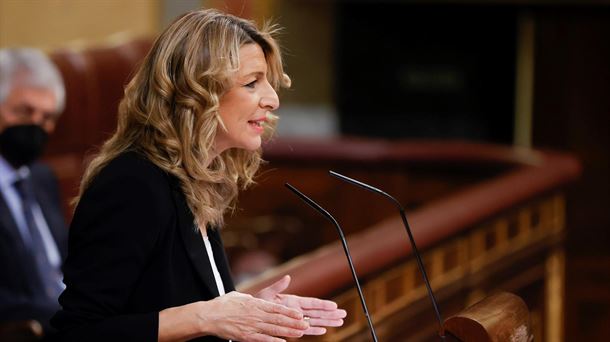 Yolanda Díaz, en el Congreso. Imagen de archivo. Foto: EFE