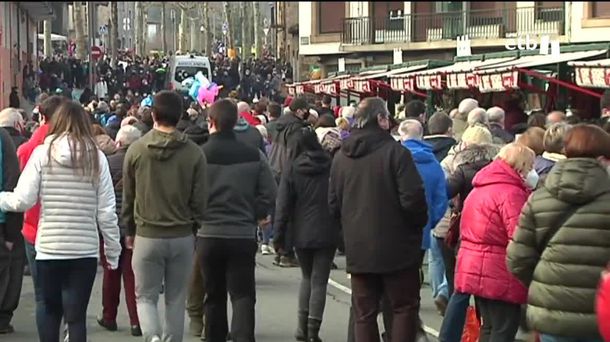 Abadiñoko (Bizkaia) San Blas azoka. Artxiboko irudia: EITB