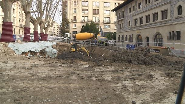 Obras en la Plaza de la Memoria