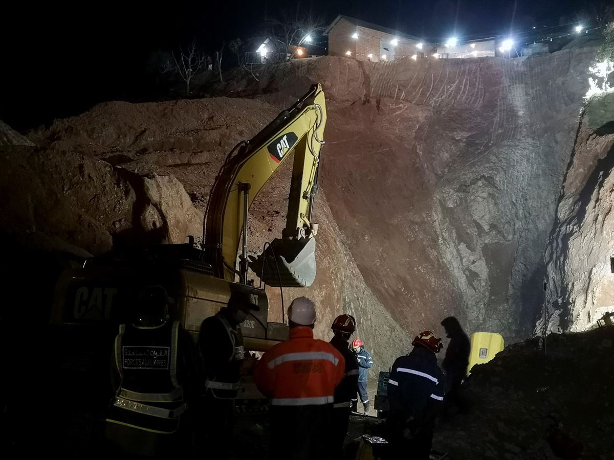 Rescate de Rayan en Marruecos. Foto: Efe